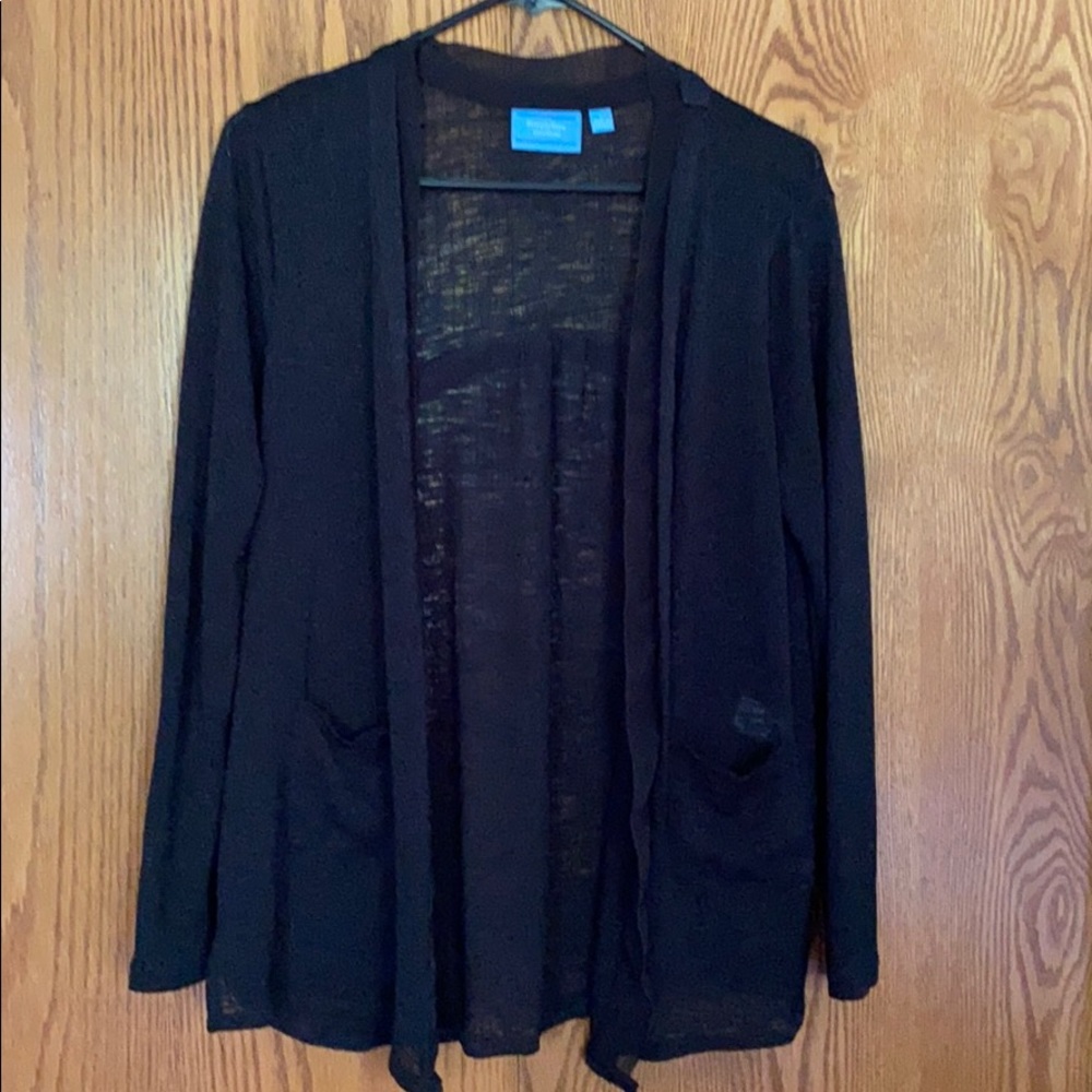 Black cardigan
